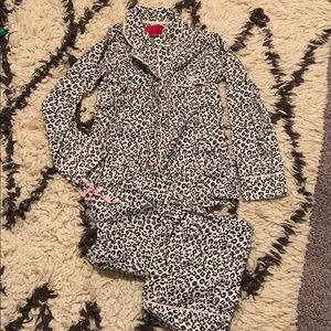 Victoria’s Secret leopard flannel pajamas size XS